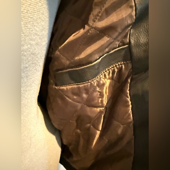 Vtg Arizona Jean Co Grunge Faux Leather Men's Racer Motorcycle Zip Jacket Sz Lrg - Picture 5 of 11